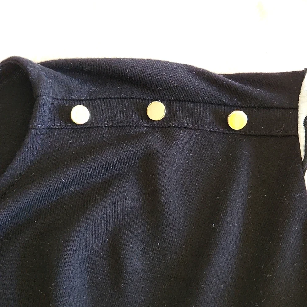 Liz Claiborne, Women's, M, w  Black then White and Black Waves Make a Offer - Picture 2 of 5